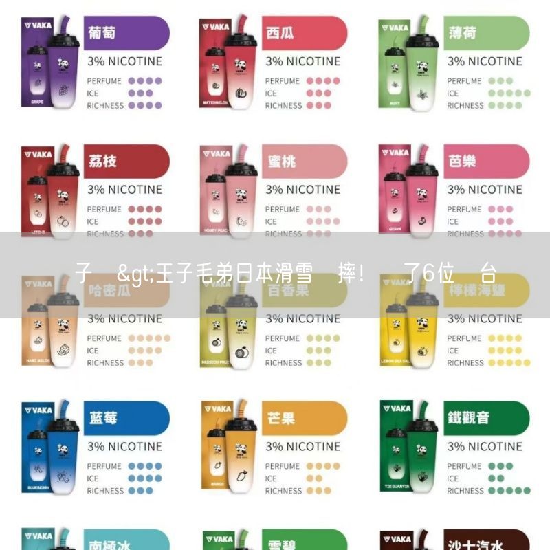 喜八辣電子煙>王子毛弟日本滑雪慘摔！燒了6位數台幣